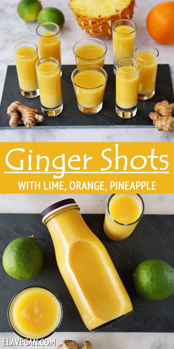 GINGER SHOTS (RECIPE AND BENEFITS)