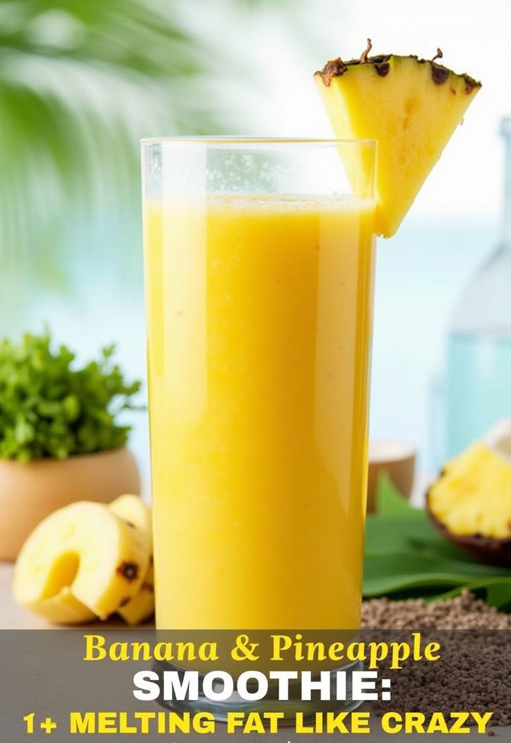 Banana & Pineapple Smoothie: Melting Fat Like Crazy